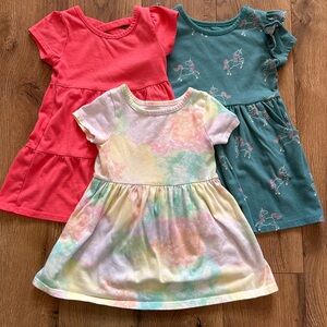Girls 2T Colorful Kids Dress Bundle (3)